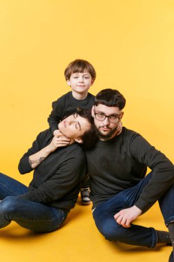 Aile arka plan üzerinde Studio