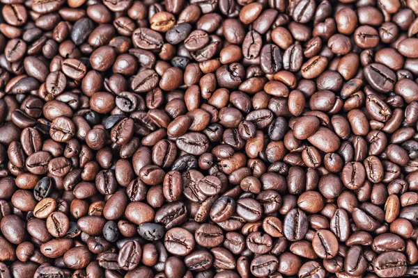 Kavrulmuş Kahve Çekirdeklerinin Arka Planı Seçkin Kahve — Stok fotoğraf