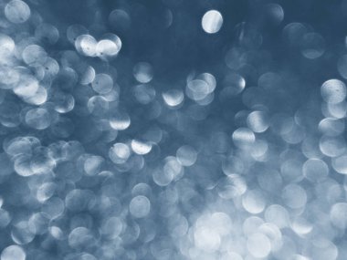 Mavi klasik renkte Bokeh 'ten Noel arkaplanı.