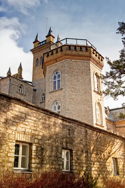Tornen i slottet Laitse — Stockfoto