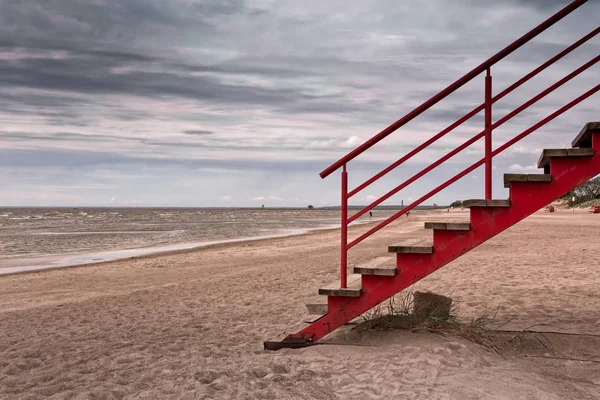 Escaliers sur la plage — Photo