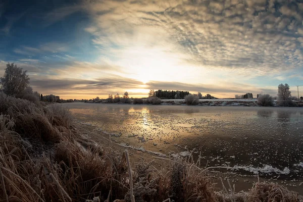 Sunrise on a Winter Morning — Stock Photo, Image