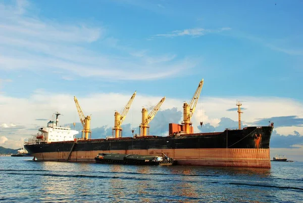 Nave Container Nel Golfo Thailandia — Foto Stock