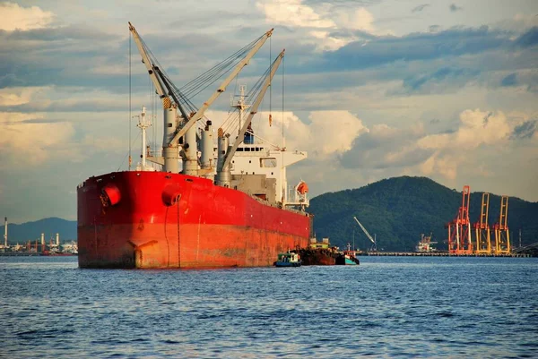 Nave Container Nel Golfo Thailandia — Foto Stock