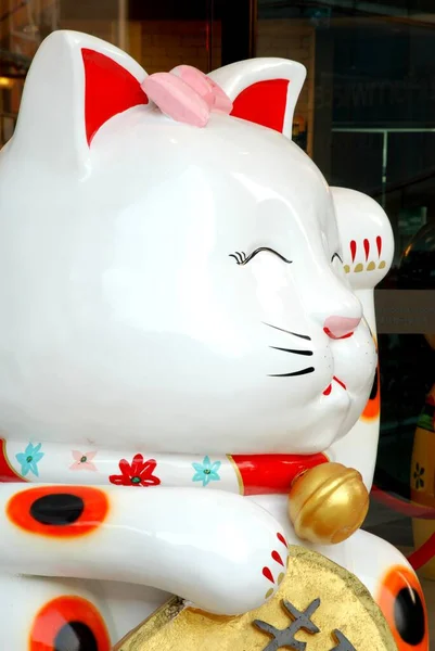 Katze Zeichen Des Glücks Japan — Stockfoto