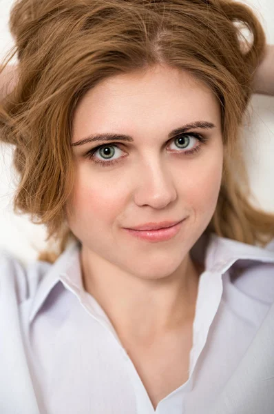 Portrait of a beautiful young woman Stock Picture