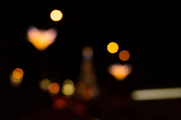 O pano de fundo da cidade da noite bokeh — Fotografia de Stock