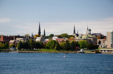 St. Lawrence River with historic Brockville waterfront.