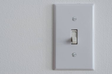 single house interior white wall switch plate 