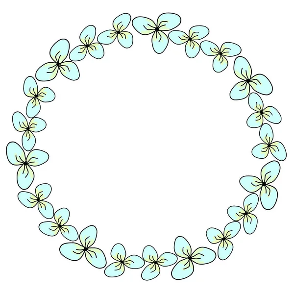 Printemps fleur dessiné à la main — Image vectorielle