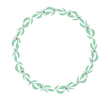 Flower spring green cute  hand drawn 