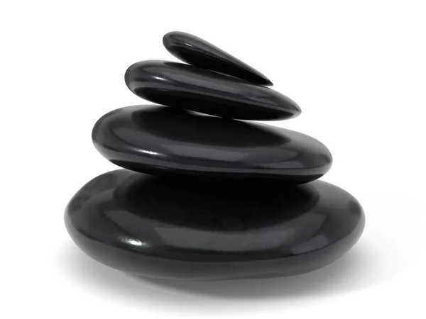 Spa stones stack. 3d illustration — Stock Photo, Image