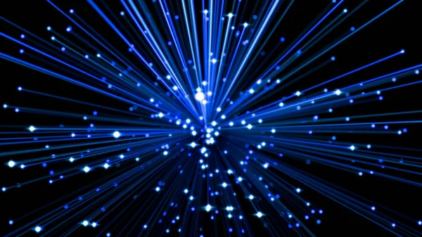 Fiber optik kablo. 3D çizim