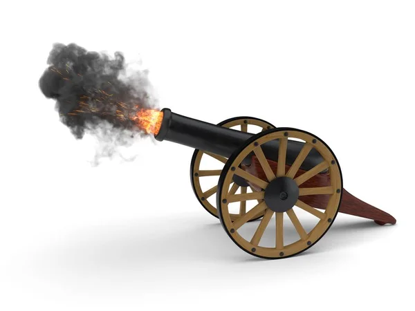 Ramadan cannons shot moment. 3d illustration — Stock Photo, Image