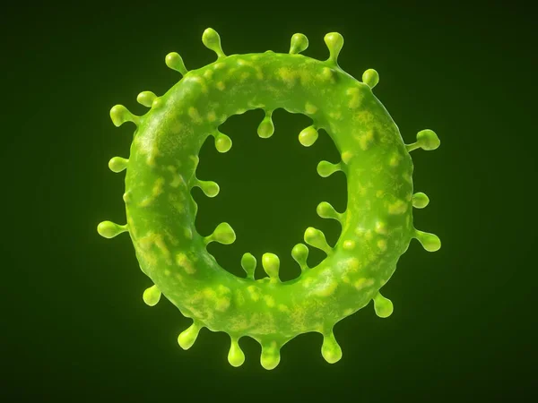 Bokstaven Format Virus Eller Bakteriecell Illustration Lämplig För Medicinska Och — Stockfoto