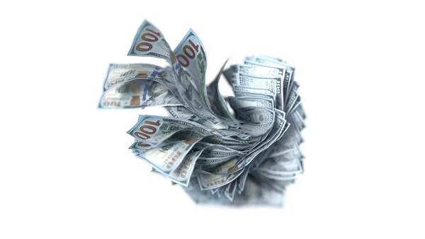 Pachet Bancnote Dolari Zboară Potrivite Pentru Bani Economie Finanțe Teme — Fotografie, imagine de stoc