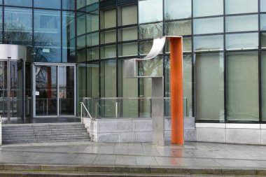 Dublin, İrlanda - 20 Ocak 2020: 1 Hueston Güney Mahallesi ofis alanı Dublin, İrlanda.