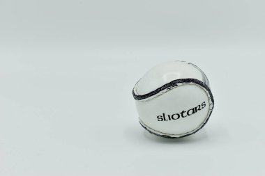 Irish Sliotar Hurley ball isolated on White Background clipart
