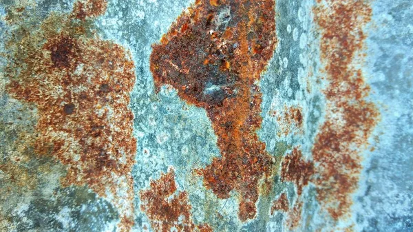 Old Vintage Rusty Metal Sheet Texture Background Closeup Top View — 스톡 사진