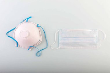 Tek kullanımlık yüz maskesi ile tıbbi solunum cihazı arasında seçim yapma fikri. Bu da koronavirüs enfeksiyonu, grip, akut solunum enfeksiyonu, soğuk algınlığı ve solunum enfeksiyonlarına karşı daha iyi korur..