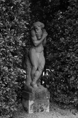 Floransa 'daki Boboli bahçelerinde heykel