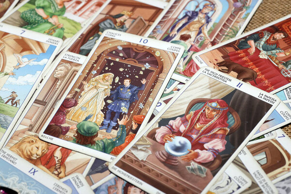  tarot cards for divination and prediction of the future. Good prediction, couple and magic