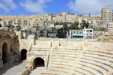 Ürdün 'ün Amman başkentinde site görüntüsü