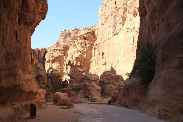 Petra Jordanisch Ökotourismus Konzept — Stockfoto