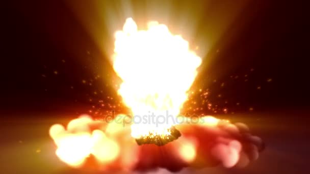 Esplosione bomba atomica — Video Stock