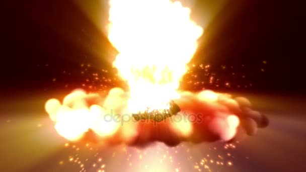 Esplosione bomba atomica — Video Stock