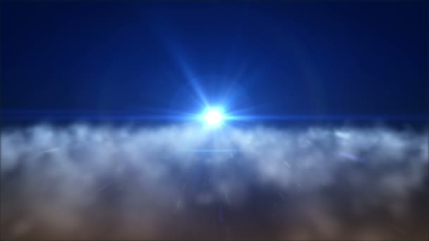 Лети над облаками — стоковое видео