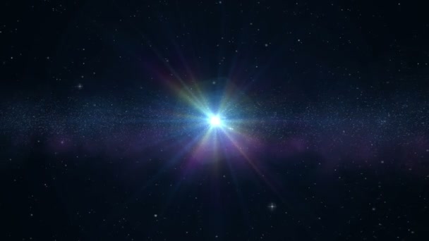 Color universum häxa stjärnor — Stockvideo