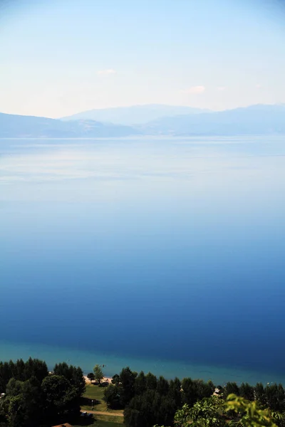 Lago Ohrid en Macedonia — Foto de Stock