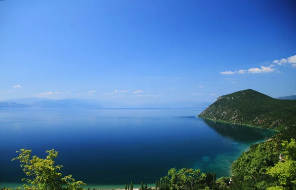 Λίμνη Ohrid στην μακεδονία — Φωτογραφία Αρχείου