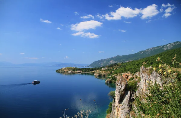 Lago Ohrid en Macedonia — Foto de Stock