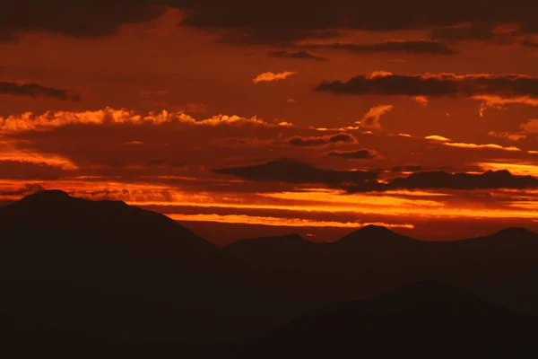 Sunset sunrise bright colors beautiful sky — Stock Photo, Image