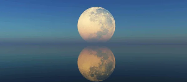 Luna piena chiara astratta — Foto Stock