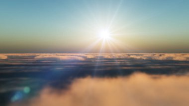 bulutlar günbatımı sinek