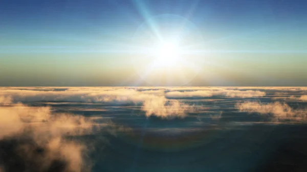 Летать в облаках — стоковое фото