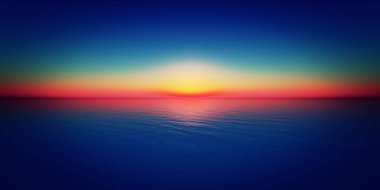 gün batımı ufuk deniz güneş ray