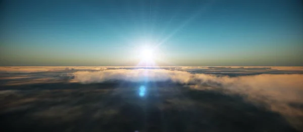 Летать в облаках — стоковое фото