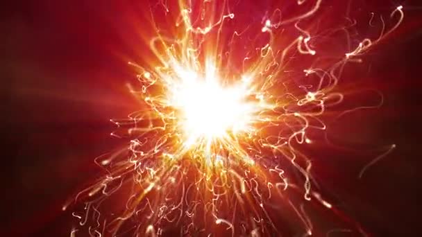 Firework sparkler burning in macro shot, slow motion — Stock Video