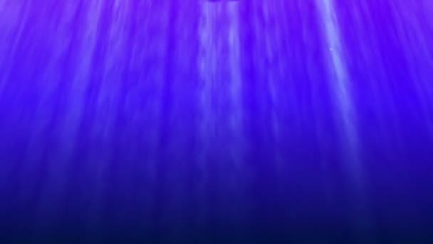 Blaue Unterwasserrochenblase — Stockvideo