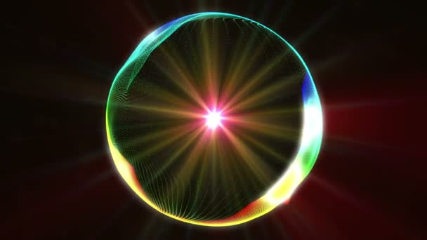 Cerchio colore astratto plasma — Video Stock