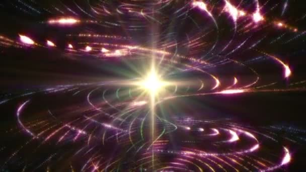 Espacio luz cosmos espiral — Vídeo de stock