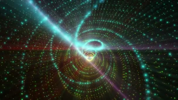 Spazio luce cosmo spirale — Video Stock