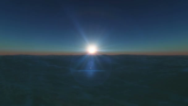 coucher de soleil dans l'océan 4k 