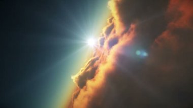 bulutlar 4k günbatımı sinek