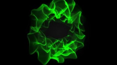 duman alev doku yeşil