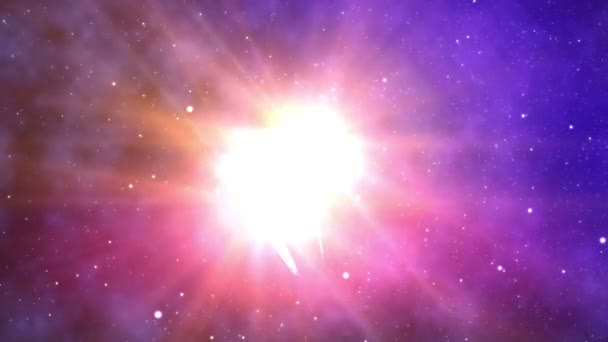 Zwei Lichter im Universum — Stockvideo